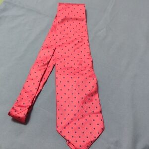 Classic Red and Blue Polka Dot Tie